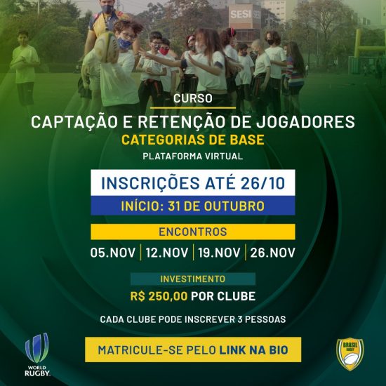 Curso de Captação e Retenção de Jogadores para categorias de base: inscrições abertas