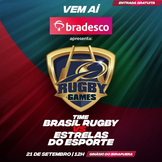 Com Belletti e Milene Domingues, Bradesco apresenta Rugby Games, evento que testa a habilidade de atletas de diferentes modalidades no rugby
