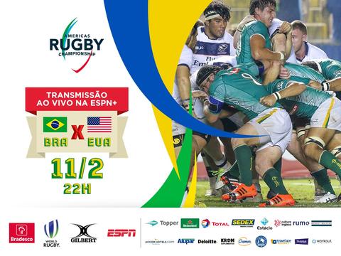 Brasil treina nos Estados Unidos para segunda partida do Americas Rugby Championship
