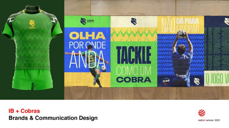 Identidade visual da franquia Cobras Brasil XV vence prêmio de design alemão