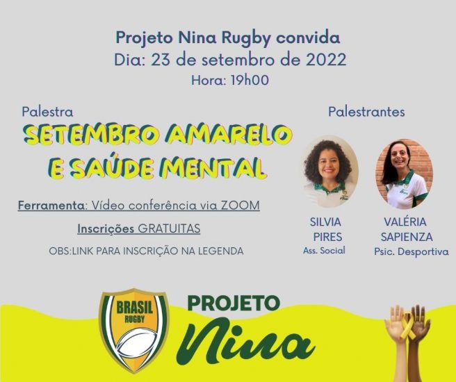 Setembro Amarelo e saúde mental: palestra do Projeto Nina