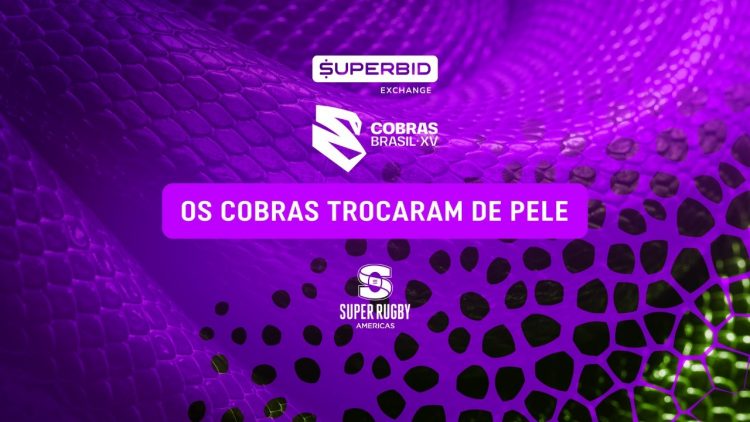 Cobras trocam de pele e vestem as cores do Superbid Exchange no novo Super Rugby Américas