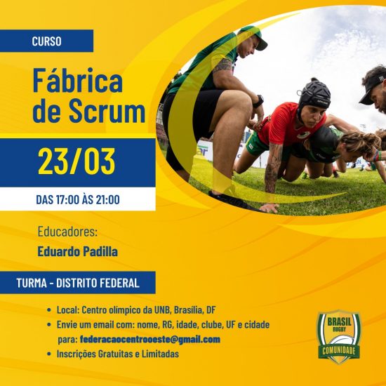 Curso: Fábrica de SCRUM dias 23 e 26 de Março em Brasília e Porto Alegre