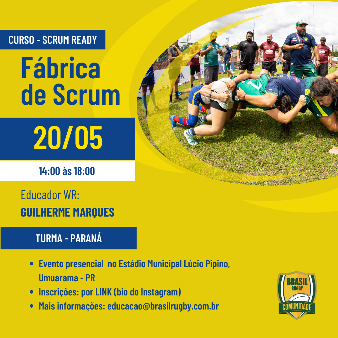 Curso Scrum Ready – Fábrica de Scrum – turma Paraná