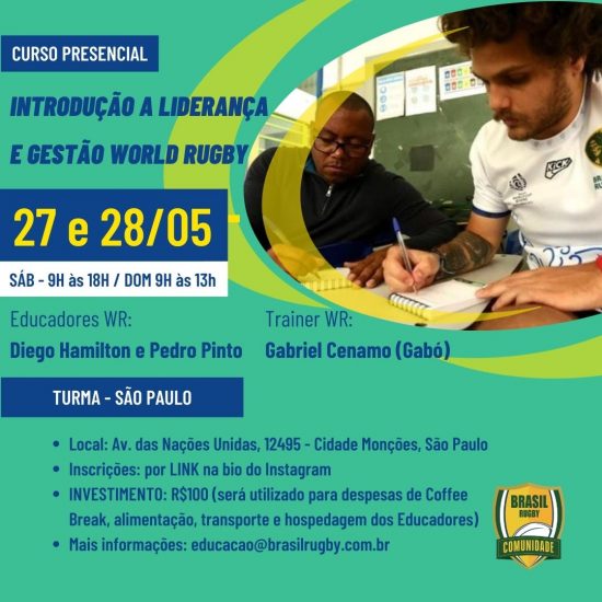 Curso – Introdução à Liderança e Gestão World Rugby