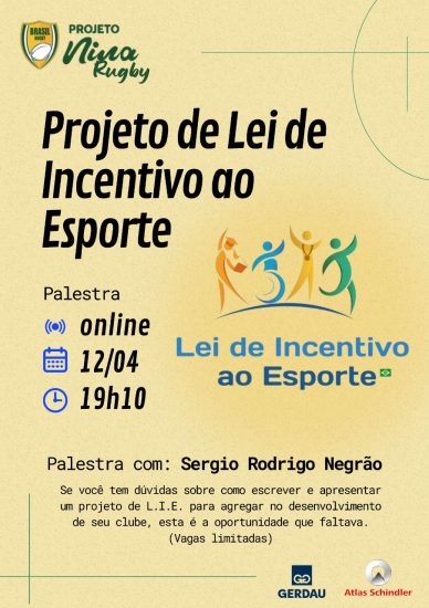 Palestra – Como funciona os projetos de lei de incentivo? (projeto NINA)