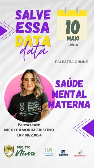 Palestra Saúde Mental Materna – Projeto Nina