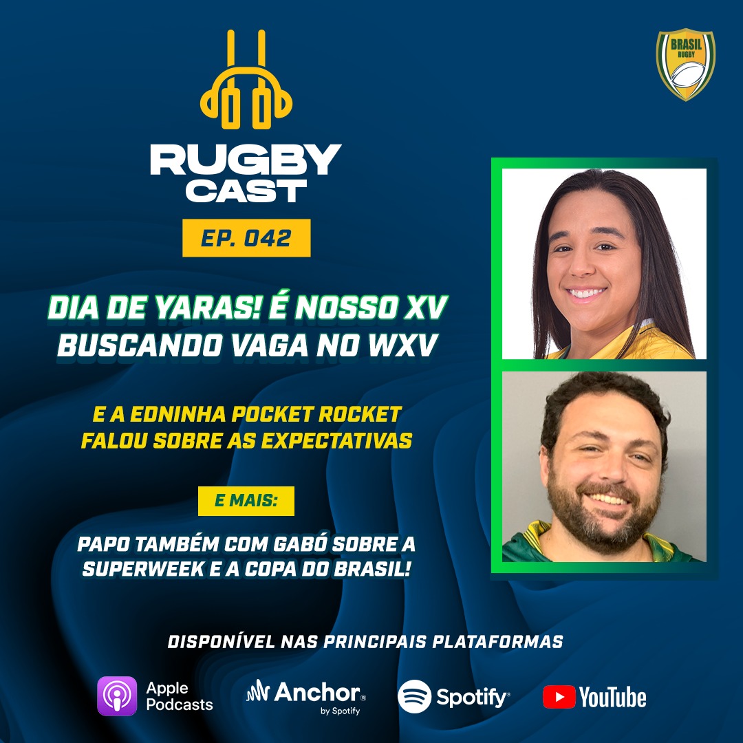 RugbyCast #42 com Edninha na prévia para Brasil e Colômbia!