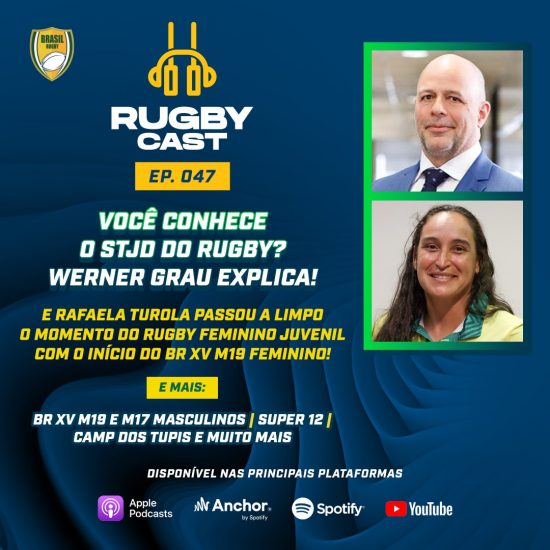 RugbyCast #47 passou a limpo o momento do rugby juvenil feminino!