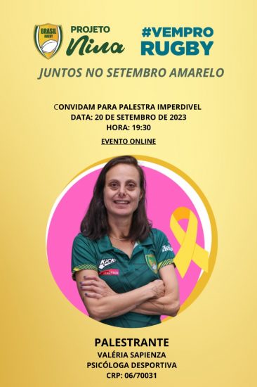 Palestra online com Psicóloga Desportiva sobre Saúde Mental – Inscreva-se já