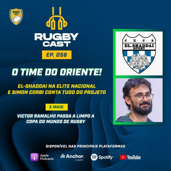 RugbyCast #56 com El-Shaddai e Copa do Mundo de destaques!