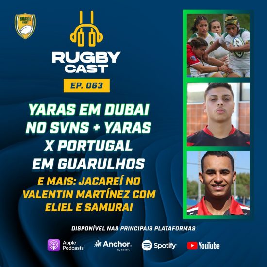 RugbyCast #63 com tudo de Brasil vs Portugal, Yaras em Dubai e Jacareí em Montevidéu